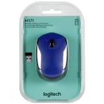 Logitech M171 Mouse Ambidestro RF Wireless Ottico 1000 DPI BLU