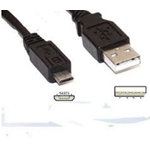 CAVO USB2.0 A-MICRO B M/M 1MT DIGITUS AK112001/DK/AK-300110-010-S NERO CONNETTORE USB TIPO A MASCHIO/MICRO B MASCHIO